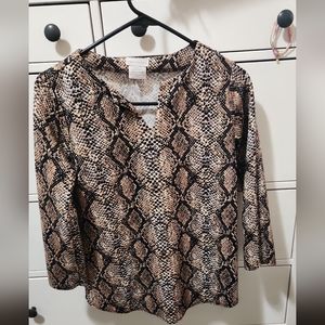 Snake Print Blouse